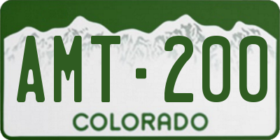 CO license plate AMT200