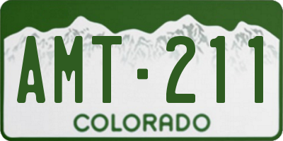 CO license plate AMT211