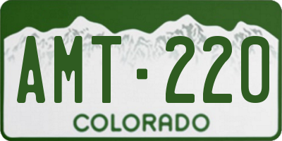 CO license plate AMT220