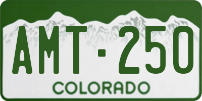 CO license plate AMT250