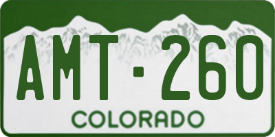 CO license plate AMT260