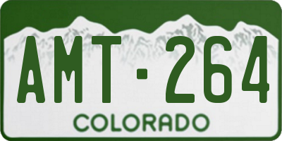 CO license plate AMT264