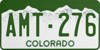 CO license plate AMT276