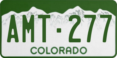 CO license plate AMT277