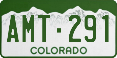 CO license plate AMT291