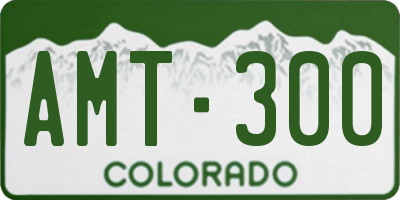 CO license plate AMT300