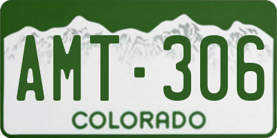 CO license plate AMT306