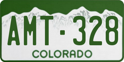 CO license plate AMT328