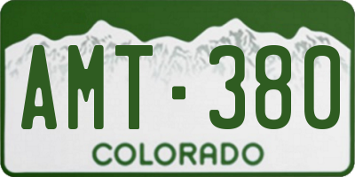 CO license plate AMT380