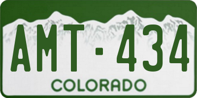 CO license plate AMT434