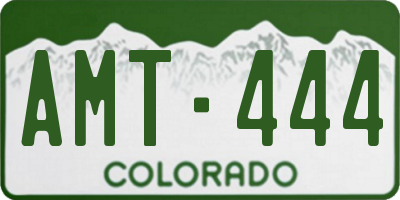 CO license plate AMT444