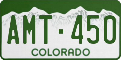 CO license plate AMT450
