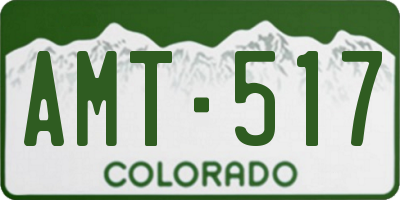 CO license plate AMT517