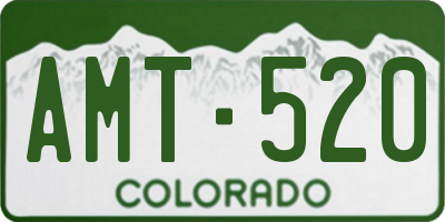 CO license plate AMT520