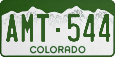 CO license plate AMT544