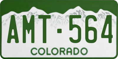 CO license plate AMT564