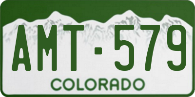 CO license plate AMT579