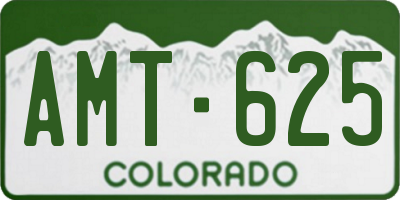 CO license plate AMT625