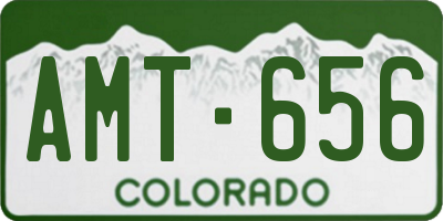 CO license plate AMT656