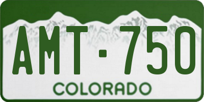 CO license plate AMT750