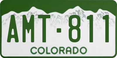CO license plate AMT811
