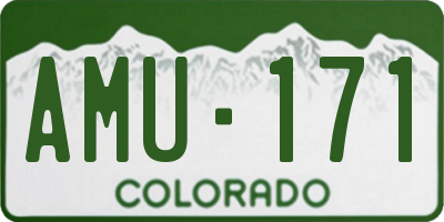 CO license plate AMU171