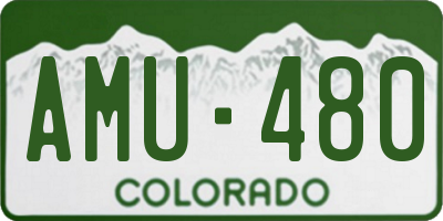 CO license plate AMU480