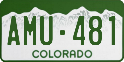 CO license plate AMU481