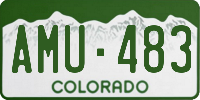 CO license plate AMU483