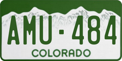 CO license plate AMU484