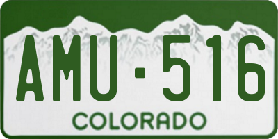 CO license plate AMU516