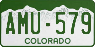 CO license plate AMU579