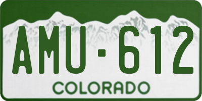 CO license plate AMU612