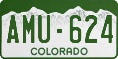 CO license plate AMU624