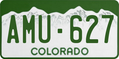 CO license plate AMU627