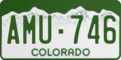 CO license plate AMU746
