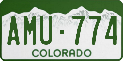 CO license plate AMU774