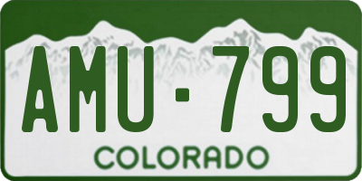 CO license plate AMU799