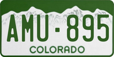 CO license plate AMU895