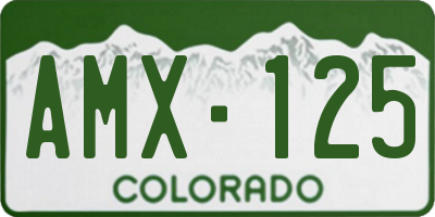CO license plate AMX125