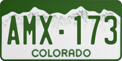 CO license plate AMX173
