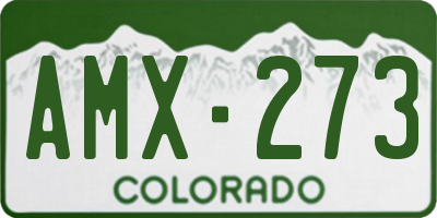CO license plate AMX273