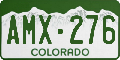 CO license plate AMX276