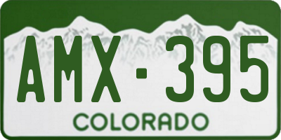 CO license plate AMX395