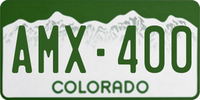 CO license plate AMX400