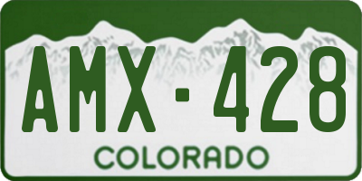 CO license plate AMX428