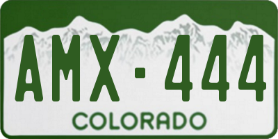 CO license plate AMX444