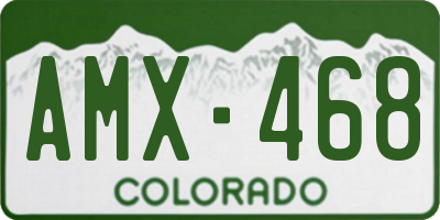 CO license plate AMX468