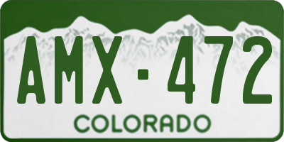 CO license plate AMX472