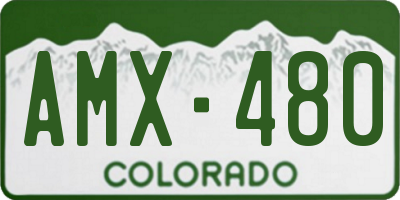 CO license plate AMX480